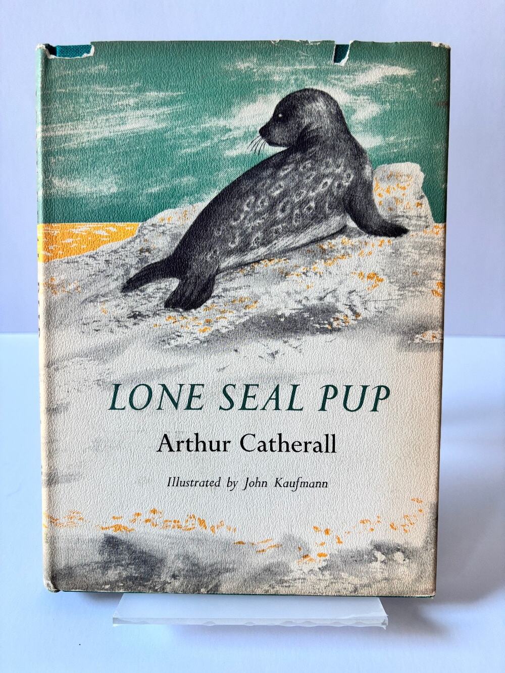 Lone Seal Pup Arthur Catherall 1965 Dutton 1st Ed John Kaufmann Illustrator HCDJ